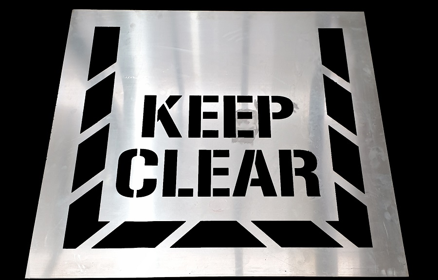 Keep Clear With Hatching 